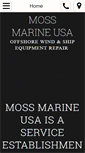 Mobile Screenshot of mossmarineusa.com